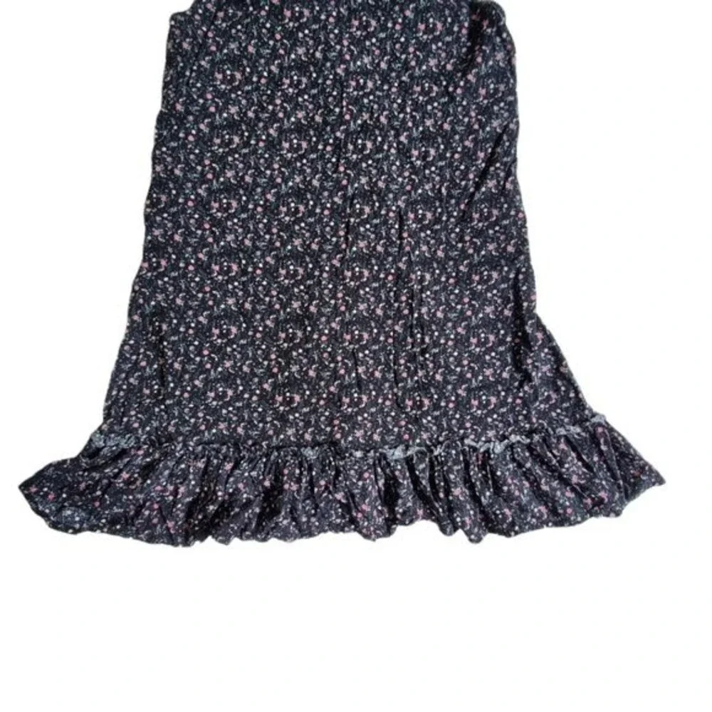 Art Class black pink green spaghetti strap floral print sundress sz XL